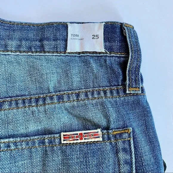 Hudson Tori Denim Slouch Shorts - Picture 4 of 10